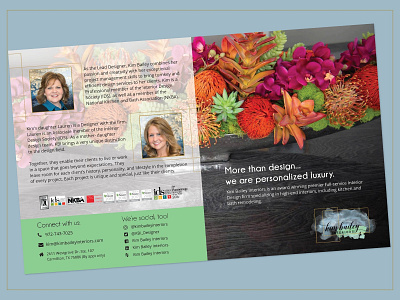 Marketing Brochure- Interior Designer design print design