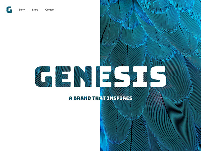 GENESIS brand branding genesis green greens text ui ui ux uiux web web design webdesign website concept website design