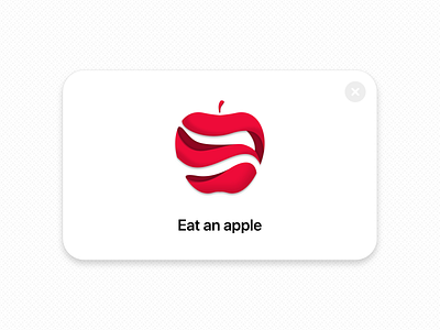 Eat an Apple 011 apple daily ui daily ui 011 dailyui dailyui 011 dribbble flash flash message flash messages mobile red ui uiux ux web