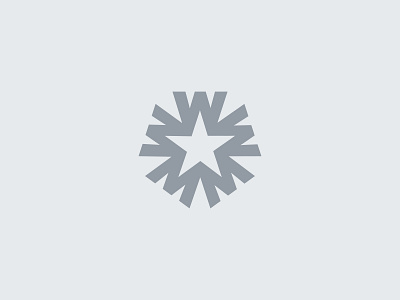 W + Star Logo Concept brand branding icon lettermark logo logotype m minimalist monogram star star logo type typography w w logo wm