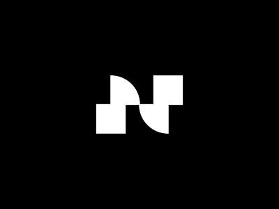 N Lettermark (Unused) abstract brand branding geometric icon identity lettering lettermark logo logotype minimalist monogram n type typography wordmark