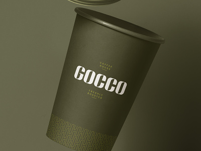 Gocco Coffee House Cup Design brand branding cafe coffee design identity logo logotype minimalist package packaging typography wordmark