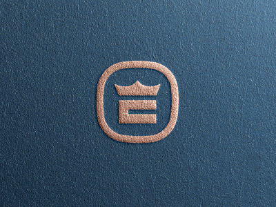 E + Crown Logo Concept brand branding crown crown logo design e fancy identity letter e lettermark logo logomark logotype luxurious minimalist type typography unused