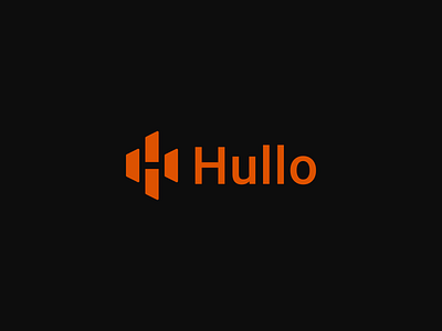 Hullo Logo Design Concept app brand branding design digital h icon design identity lettermark logo mark minimal mobile app modern monogram receipts screens symbol type
