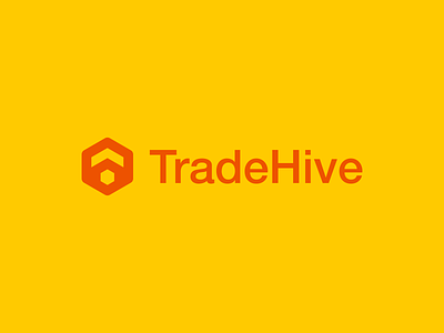 TradeHive Logo Design bee branding coloful design hive icon identity lettermark logo mark monogram orange platform t tool trade web website
