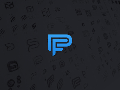 Peter Ford Design Identity brand branding design free identity initial letter logo mark minimal monogram pf