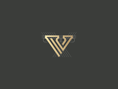 V lettermark brand branding design grid identity illustration lettermark logo minimal monogram type v