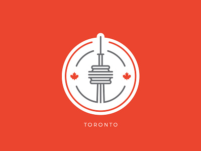 Toronto Badge badge canada city cn design icon illustration logo minimal stamp toronto