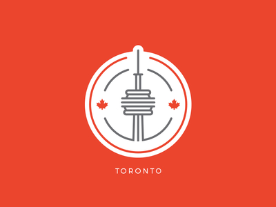 Toronto Badge badge canada city cn design icon illustration logo minimal stamp toronto