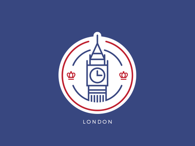 London Badge art badge big ben city design icon illustration logo london minimal sticker t shirt