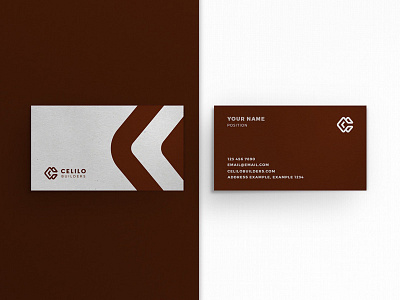 Celilo Builders Business Card brand branding business card design icon identity illustration logo minimalist monogram stationery typography