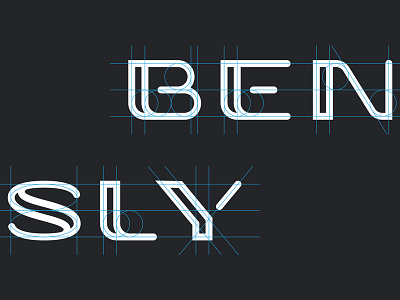 Bensly Logotype Construction 2