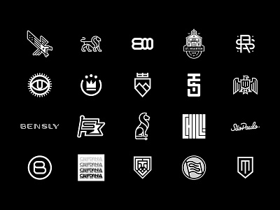 2017 Designs animal design icon illustration lettermark lion logo minimal monogram type typography wordmark