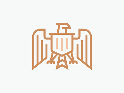 Unused Bald Eagle Logo Design america animal design eagle icon illustration lettermark logo minimal typography usa wordmark