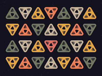 Pattern WIP arrow branding colors halftone icon identity illustration logo minimalist pattern triangle ui