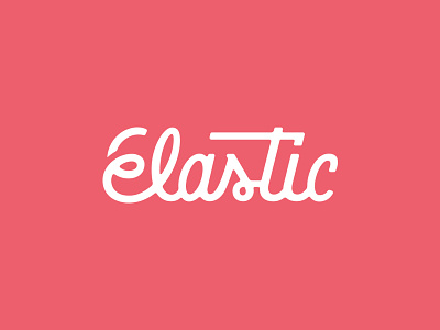 Elastic Pictures Final Logotype branding custom elastic illustration lettering logo logotype script type typography ui wordmark