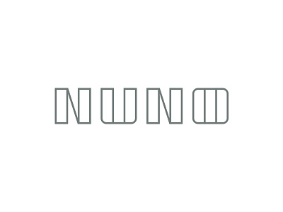NUNO Logotype branding design fashion illustration line work logo logotype minimalist type typography ui wordmark