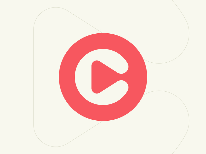 Candit Mark app app icon branding c design icon identity illustration lettermark logo minimalist monogram play play button type typography video wordmark