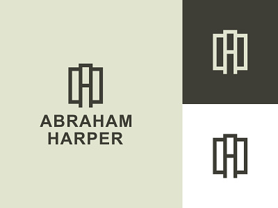 Abraham Harper Logo Concept v2 a ah badge brand branding design h icon identity illustration lettering lettermark logo logotype minimalist monogram stamp type typography wordmark