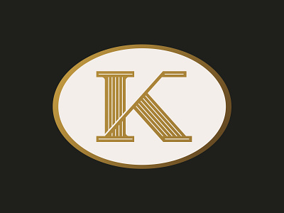 K + A Logo Concept badge brand branding design icon identity illustration initial k lettering lettermark logo logotype minimal minimalist monogram shield stamp type typography