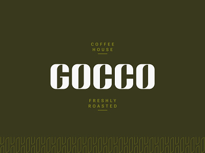 Gocco Coffee House Brand Identity brand branding cafe coffee coffee logo design green icon identity illustration letter lettering lettermark logo logotype minimalist pattern type typography wordmark