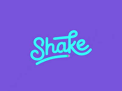 Shake Logo Animation animation brand branding design identity illustration lettering logo logo animation logotype minimalist monogram motion shake type typography vector wordmark
