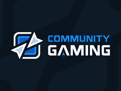 Community Gaming - Logo Design blue branding community design esports gaming graphic design illustration league logo mascot online pve pvp sports ui vector versus website wordmark