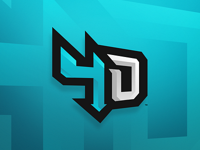 4Down Halo - eSports Team Logo 4d 4down branding design esports gaming graphic halo identity logo sport