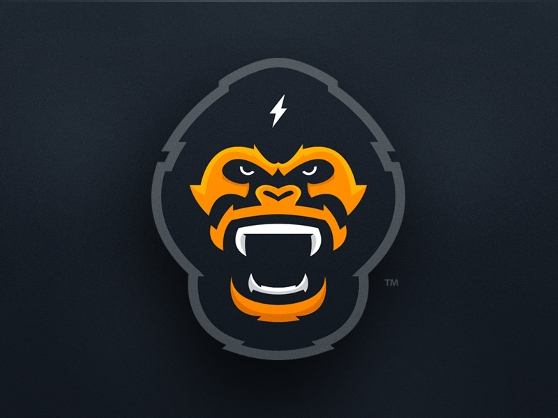 Power Gorilla - Mascot Logo Design by Mason Dickson on Dribbble