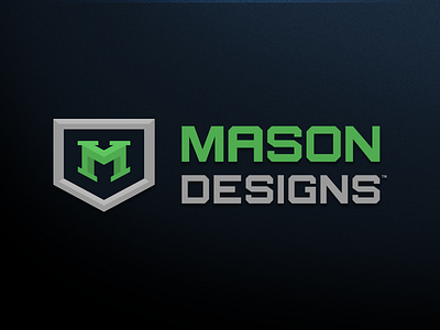 Personal Branding - Mason Designs branding design down esports gaming logo m negative personal shield space sports