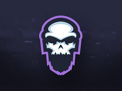 Skullbeard Gaming - Bearded Skull Mascot Logo