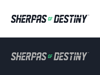 Sherpas of Destiny - Type arrow branding business destiny ecommerce esports game gaming logo sherpas sports star