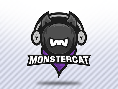 Monstercat - Commissioned Work cat dubstep edm electronic esports gaming label logo monster monstercat music sports