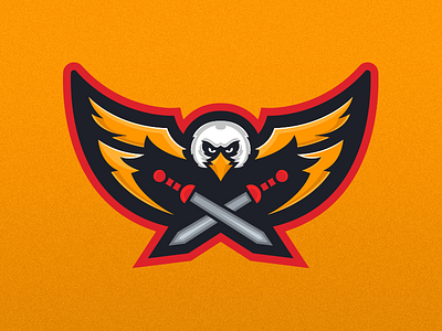 Legatus Legionis - Eagle Mascot Logo Design black desert online branding eagle esports gaming legatus legionis logo mascot sports swords wings