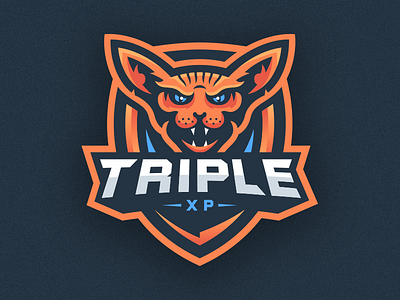 Sphinx Cat Mascot Logo - TripleXP