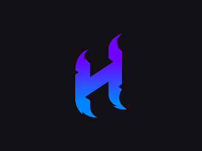 HauntR - Letter H Graphic Logo design esports gaming ghost graphic h haunt haunted logo sharp spooky sports