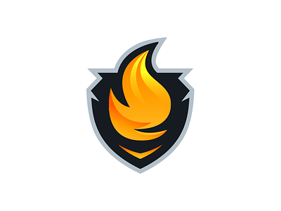 Flame Logo Design - Nightshadow design esports fire flame gaming livestream logo shield sports stream streamer twitch
