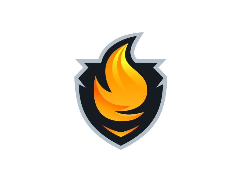 flame mascot nightshadow fire gaming shield esports mason dickson dribbble sports demonic mayhem stream