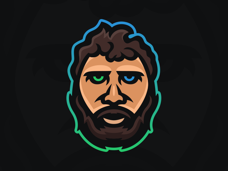 BoringNameHere - Personal Mascot Logo charicature character human illustration graphic identity branding design mascot sports esports gaming logo