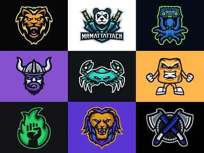 Favorite Logos of 2019 - Visuals By Impulse 2019 branding by design esports gaming gaminglogo identity illustration impulse logo mascot sports streaming visuals