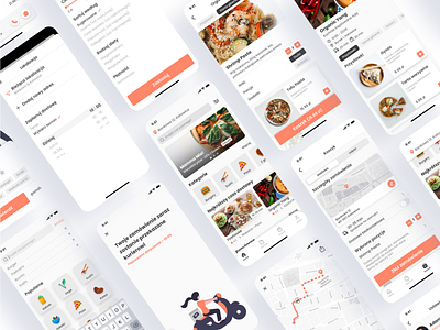 Food Delivery Mobile App - Diploma Thesis Case Study adobe xd app branding casestudy concept design desing ecommerce food fooddelivery interface minimalist minimalistic mobile mobileapp mobiledesing ui userinterface ux uxui