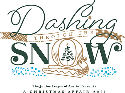 Dashing Through the Snow adobe fonts adobe illustrator illustration