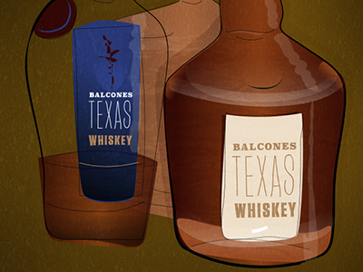 Balcones Whiskey Illustration