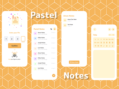 Pastel Notes (Light Mode) clean ui google light minimal minimalism minimalist minimalistic notes app ui userinterface ux