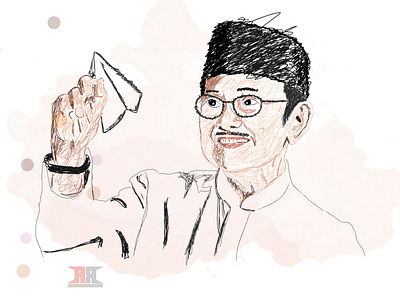 BJ Habibie _ Scribbleart creative drawingart illustration new popular shot scribble art sketch style vector