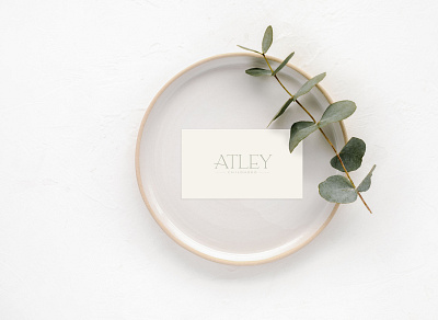 Atley | Logotype in Color Tone Sage brand design brand identity branding branding and identity