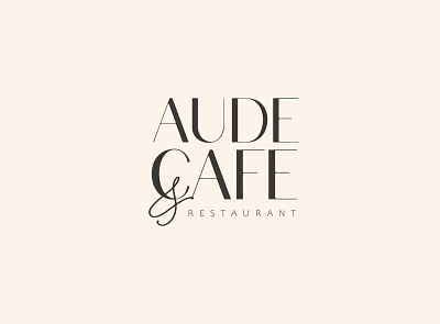Aude Cafe | Logotype brand design brand identity branding branding and identity logo
