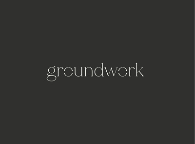 Groundwork Health | Logotype brand design brand identity branding branding and identity logo typography