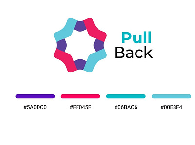 Pull Back Concept Logo Design branding design graphic design illustration logo ui vector
