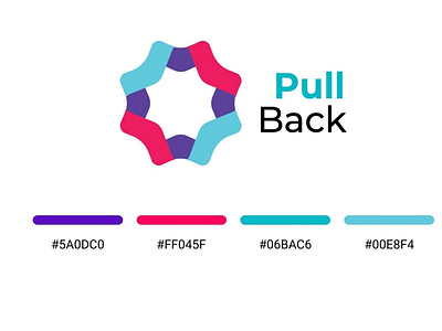 Pull Back Concept Logo Design